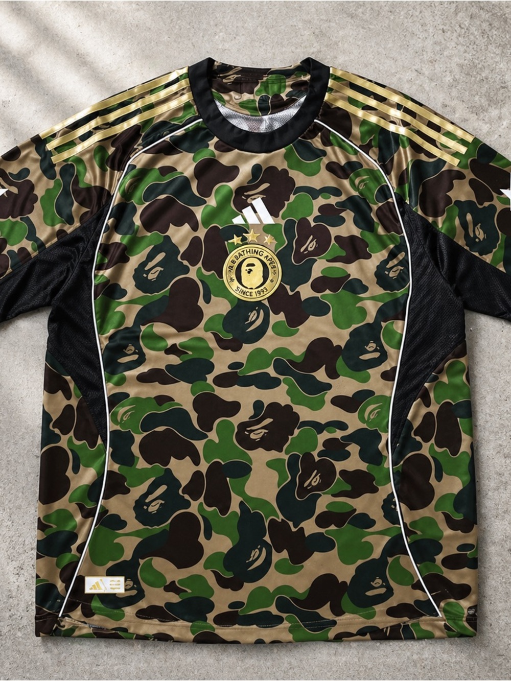 adidas Men's Camo Soccer Jersey in Green and Brown